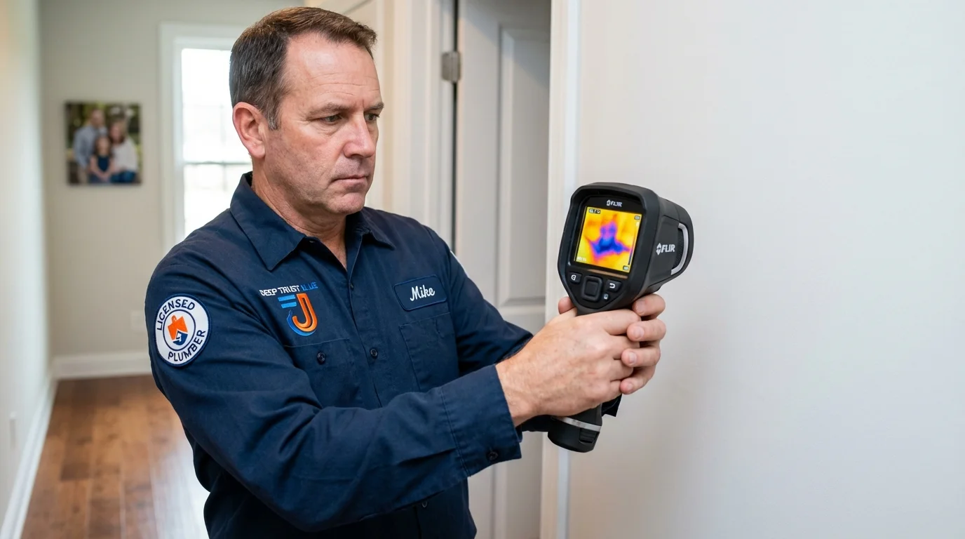 Thermal imaging leak detection by Johns Plumbing LLC in Yoakum
