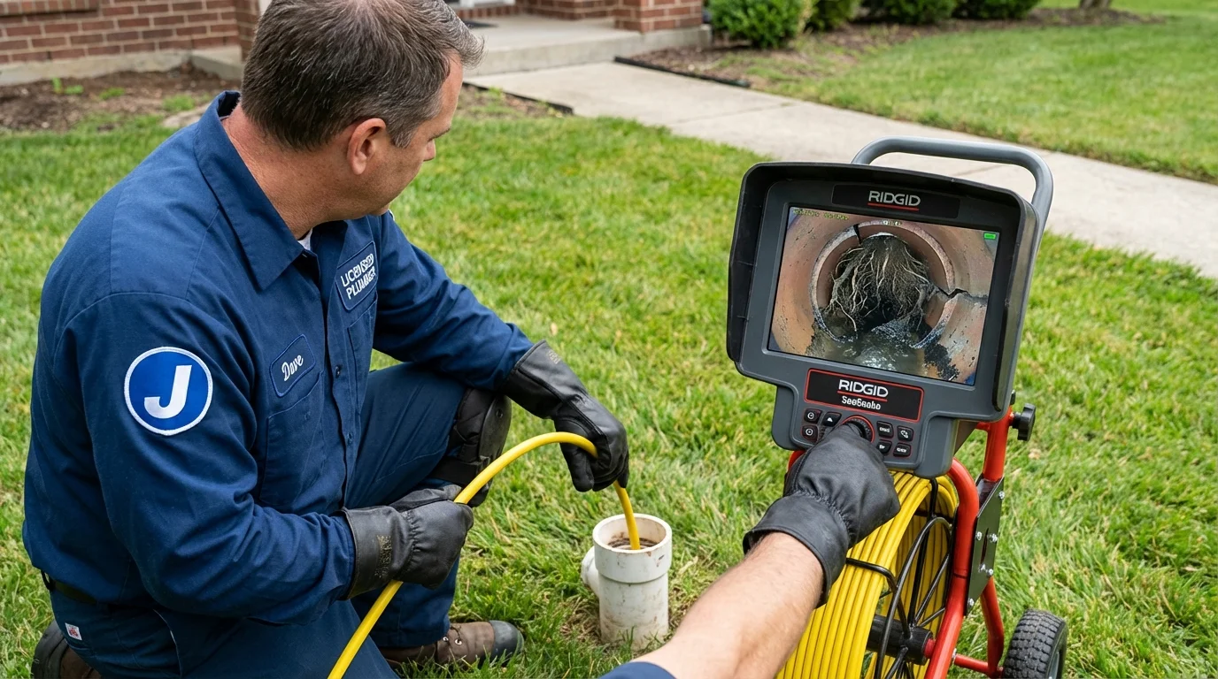 Sewer camera inspection being performed by Johns Plumbing LLC in Yoakum